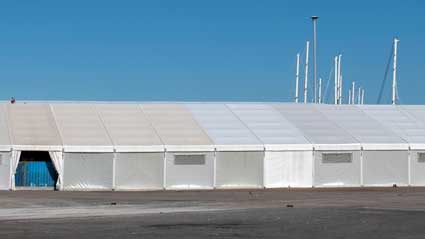 Carpa industrial desmontable prefabricada EcoSpace - Vall