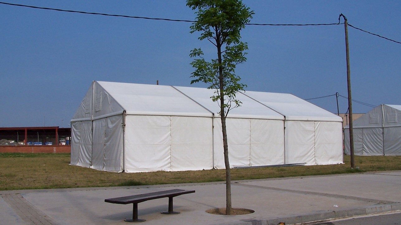 Carpas industriales desmontables para almacenaje