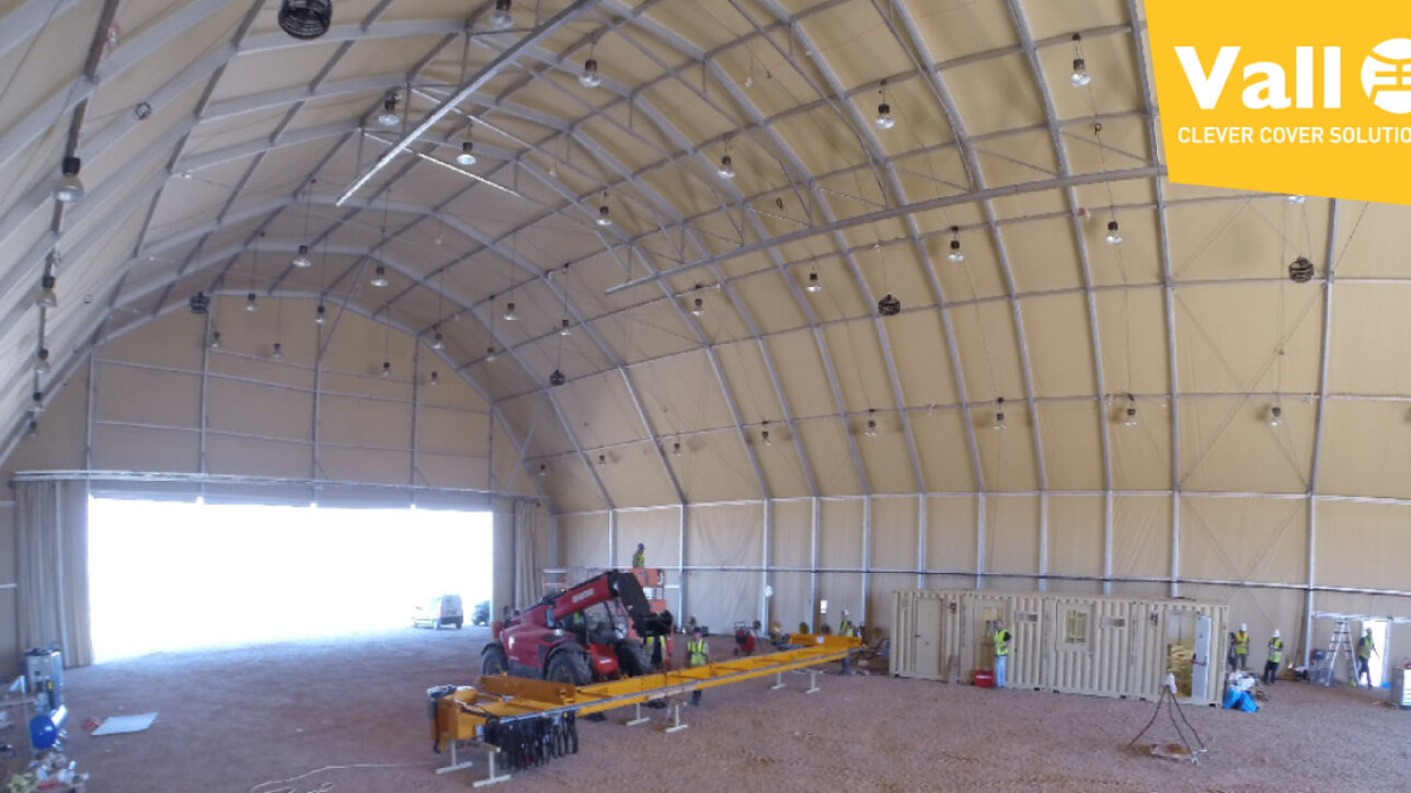 Hangares para aviones operativos en mínimo tiempo